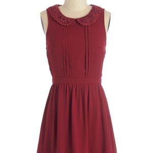 Syntax and Stanzas Dress by Modcloth L Red